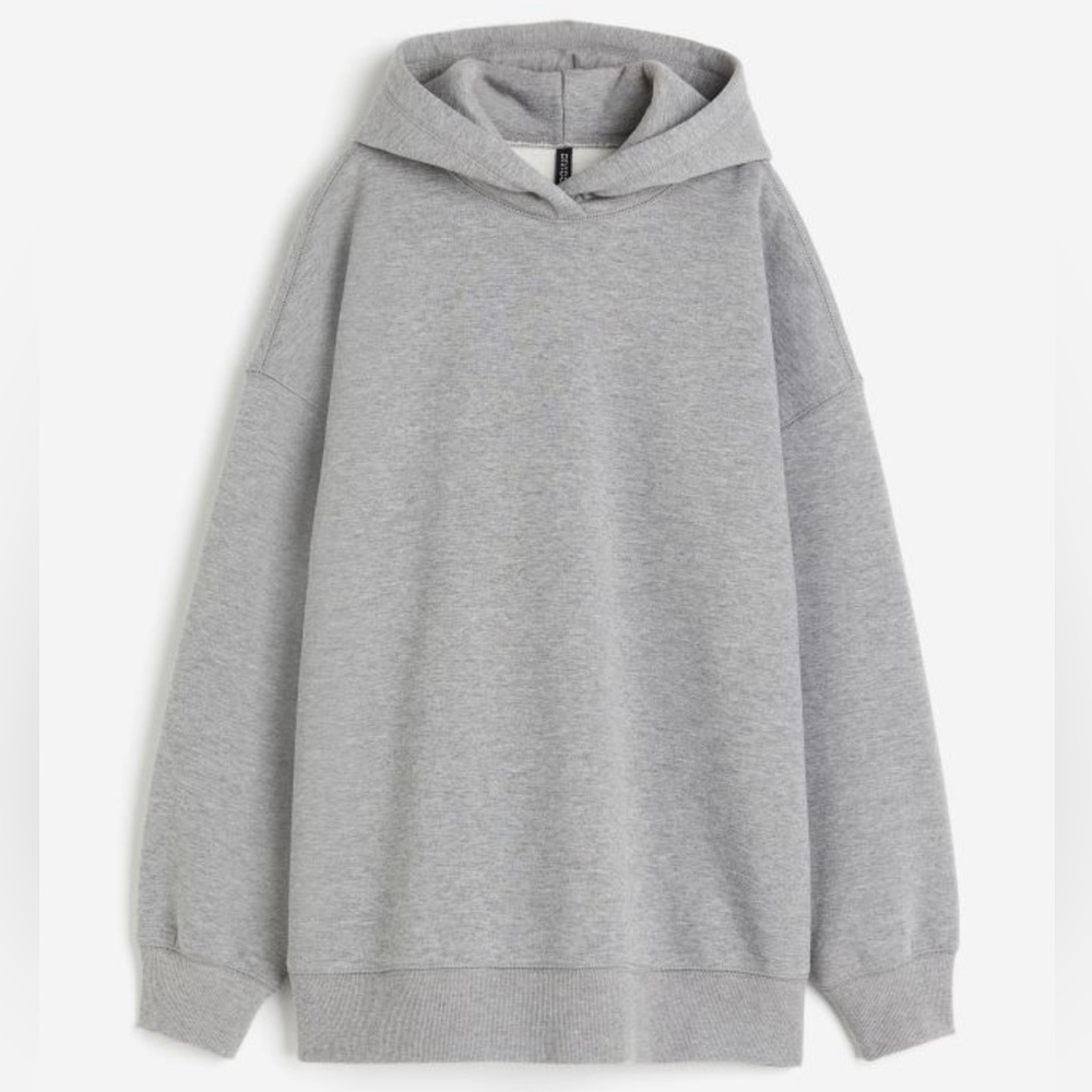 H&M brand new oversized hoodie, gray, size s, with tag